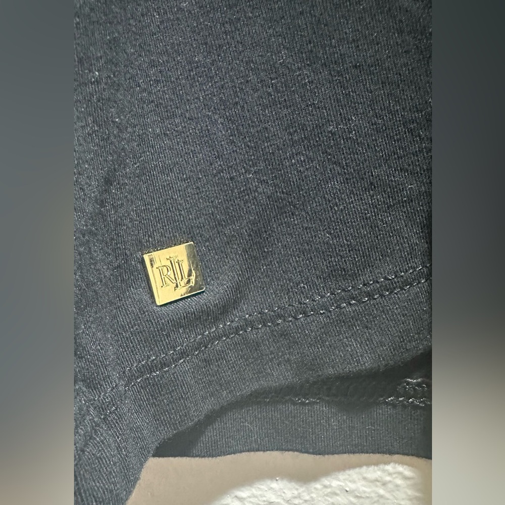 Lauren by Ralph Lauren black turtleneck top, women’s size XL. - Picture 3 of 4